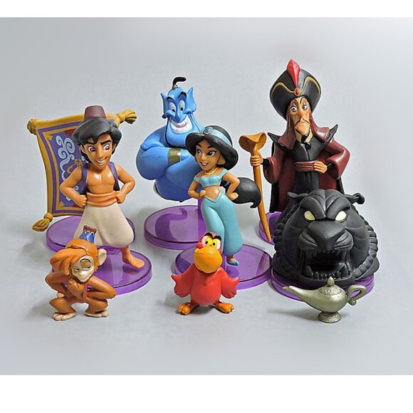 Aladdin Jasmine Figure with Genie Lamp, 9pcs Charaters Inspired by Aladdin movie - Picture 2 of 8